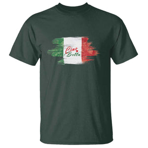 Italy Italian Ciao Bella T Shirt TS09 Dark Forest Green Print Your Wear