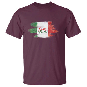 Italy Italian Ciao Bella T Shirt TS09 Maroon Print Your Wear