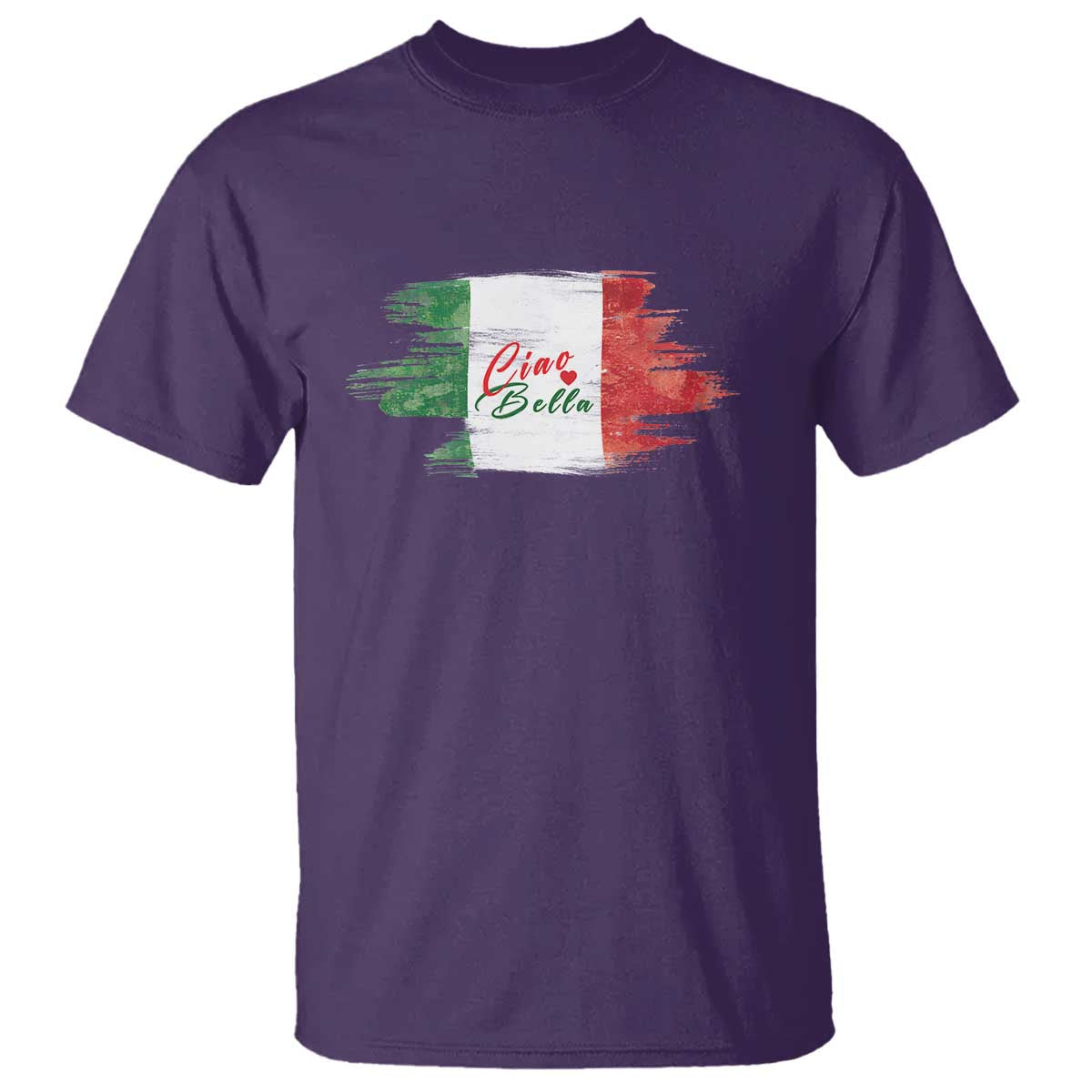 Italy Italian Ciao Bella T Shirt TS09 Purple Print Your Wear