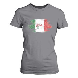 Italy Italian Ciao Bella T Shirt For Women TS09 Charcoal Print Your Wear
