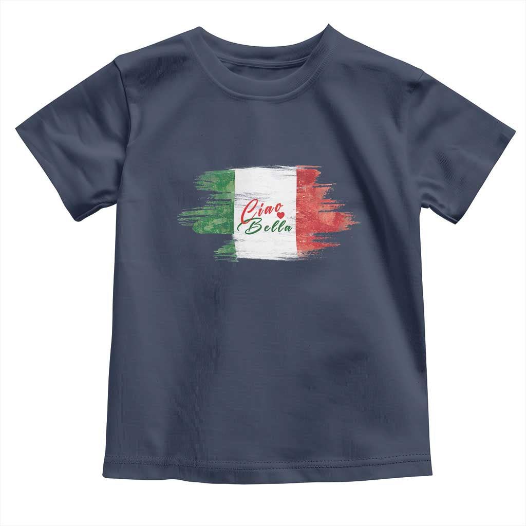 Italy Italian Ciao Bella Toddler T Shirt TS09 Navy Print Your Wear
