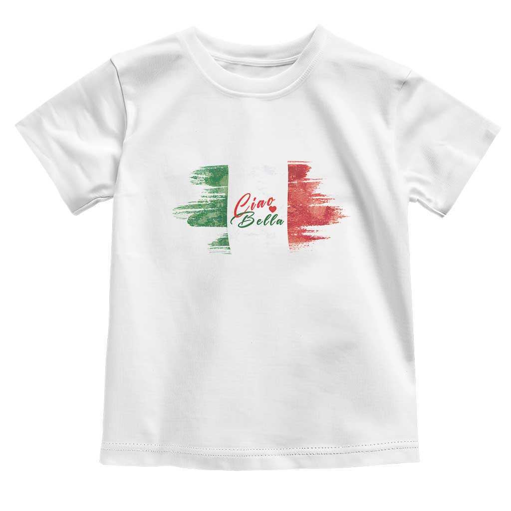 Italy Italian Ciao Bella Toddler T Shirt TS09 White Print Your Wear