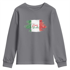 Italy Italian Ciao Bella Youth Sweatshirt TS09 Charcoal Print Your Wear