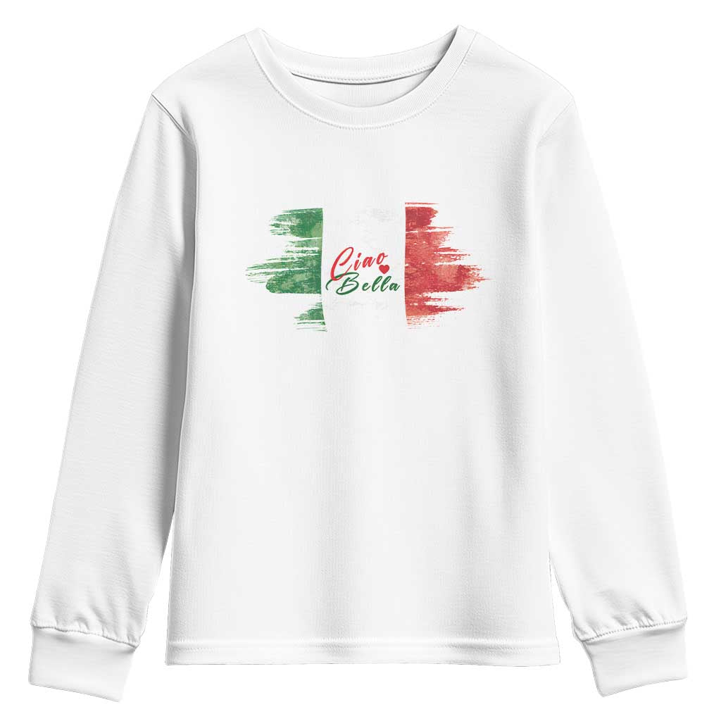 Italy Italian Ciao Bella Youth Sweatshirt TS09 White Print Your Wear