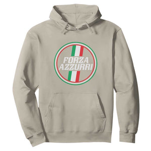 Italian Sport Support Hoodie Let's Go Italy Forza Azzurri TS09 Sand Print Your Wear
