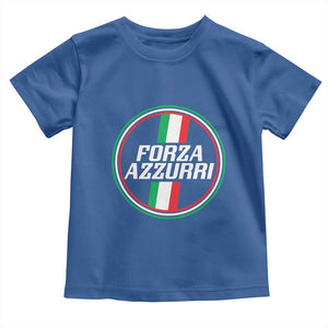 Italian Sport Support Toddler T Shirt Let's Go Italy Forza Azzurri TS09 Royal Blue Print Your Wear
