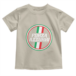 Italian Sport Support Toddler T Shirt Let's Go Italy Forza Azzurri TS09 Sand Print Your Wear
