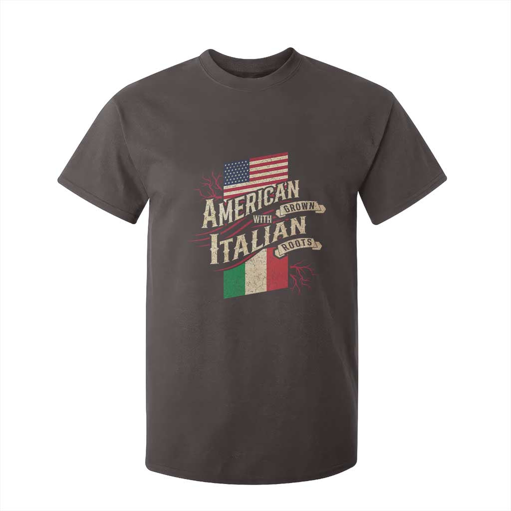American Grown Italian Roots Patriot T Shirt For Kid TS09 Dark Chocolate Print Your Wear