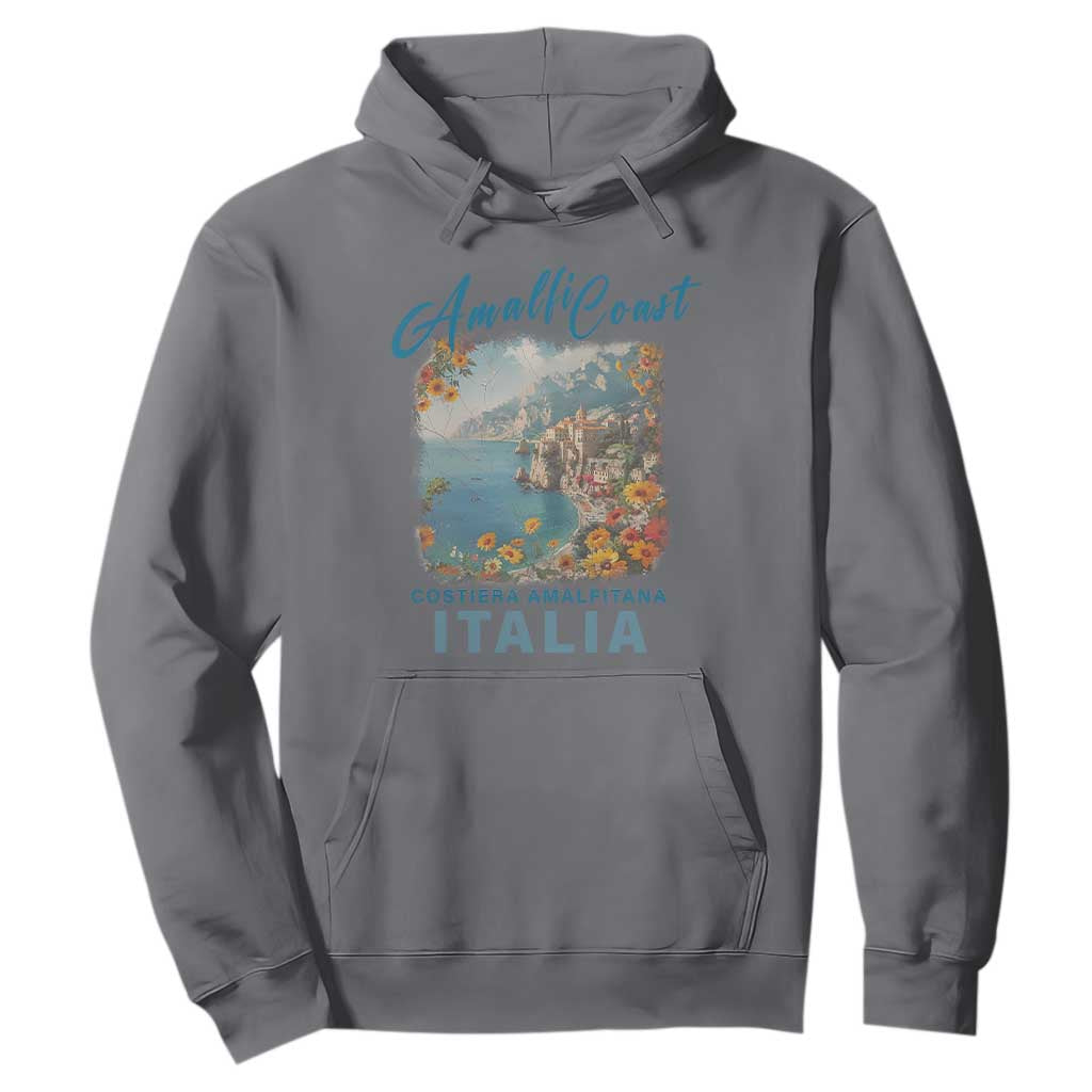 Italy Trip Hoodie Amalfi Coast Beautiful Beach TS09 Charcoal Print Your Wear