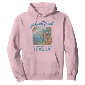Italy Trip Hoodie Amalfi Coast Beautiful Beach TS09 Light Pink Print Your Wear