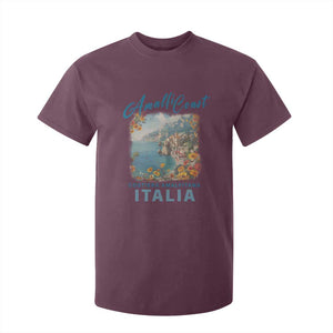 Italy Trip T Shirt For Kid Amalfi Coast Beautiful Beach TS09 Maroon Print Your Wear