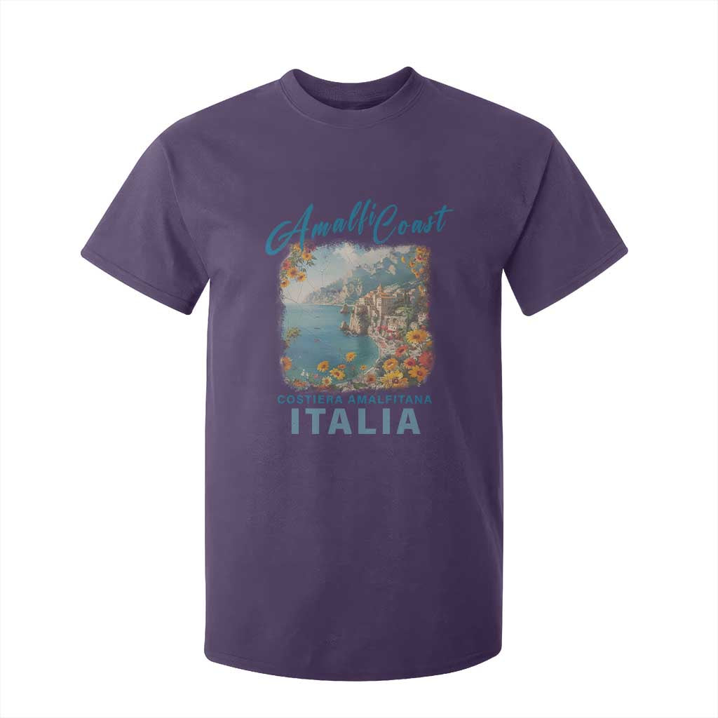 Italy Trip T Shirt For Kid Amalfi Coast Beautiful Beach TS09 Purple Print Your Wear