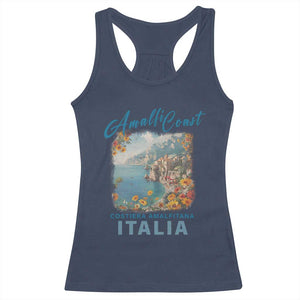Italy Trip Racerback Tank Top Amalfi Coast Beautiful Beach TS09 Navy Print Your Wear