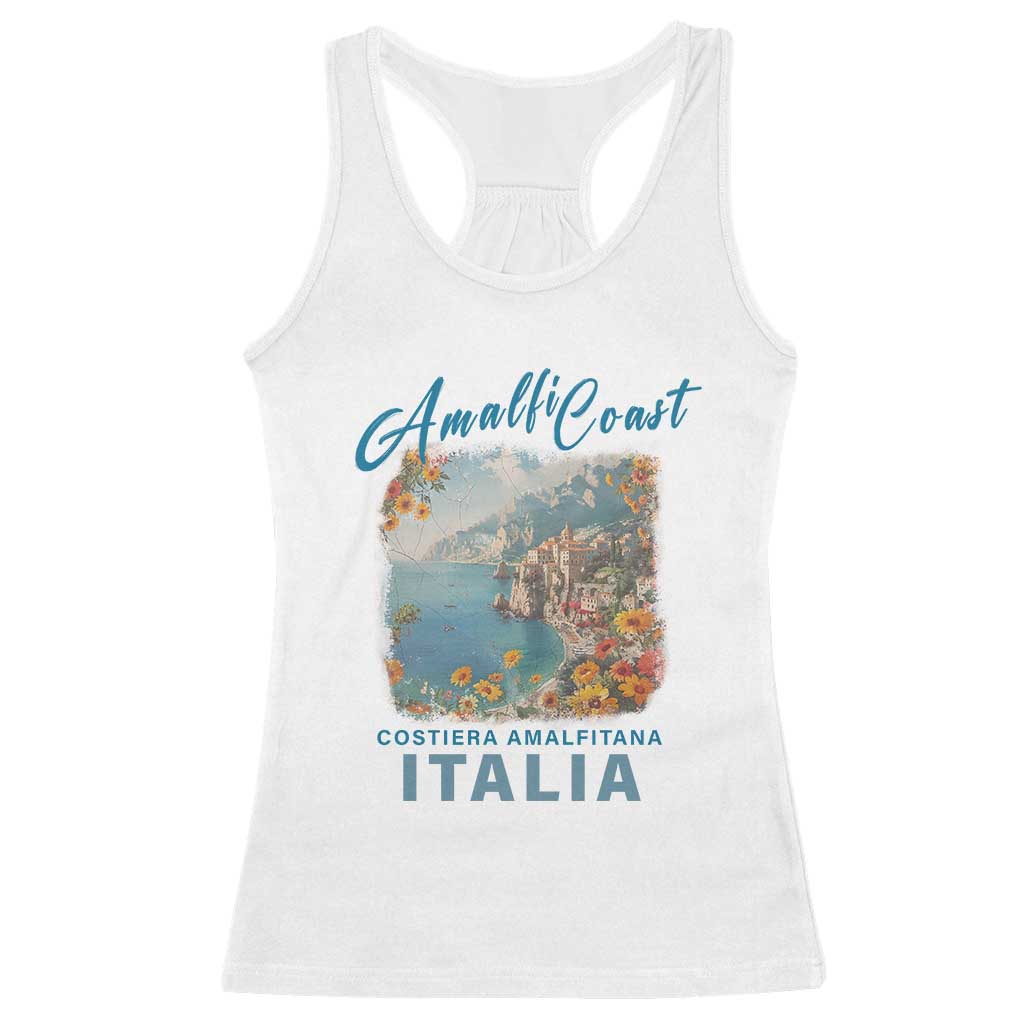 Italy Trip Racerback Tank Top Amalfi Coast Beautiful Beach TS09 White Print Your Wear