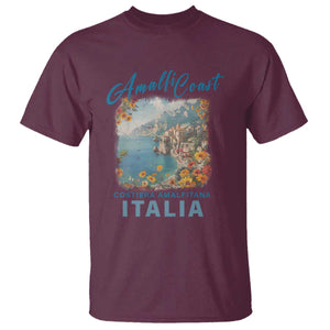 Italy Trip T Shirt Amalfi Coast Beautiful Beach TS09 Maroon Print Your Wear