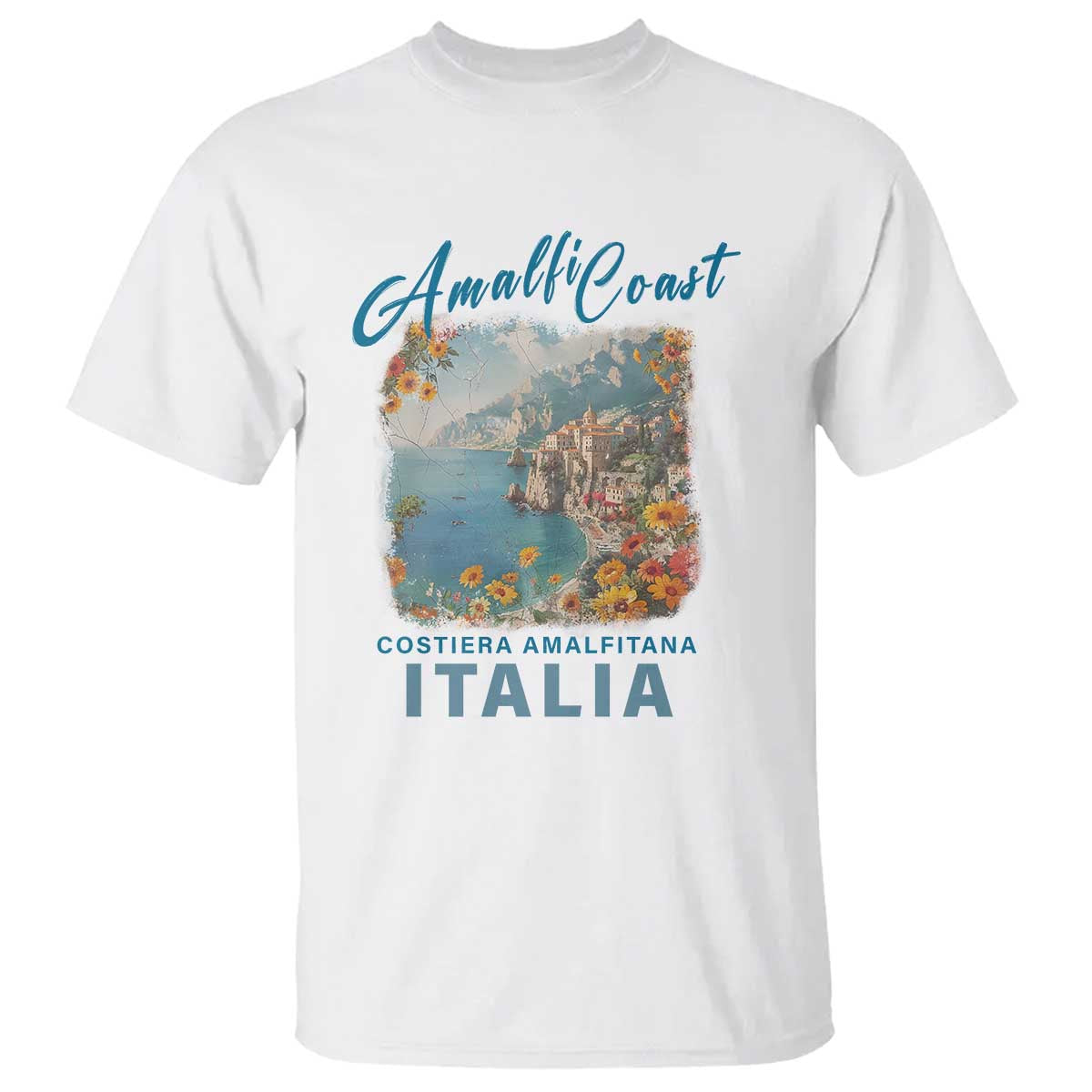 Italy Trip T Shirt Amalfi Coast Beautiful Beach TS09 White Print Your Wear