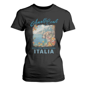 Italy Trip T Shirt For Women Amalfi Coast Beautiful Beach TS09 Black Print Your Wear