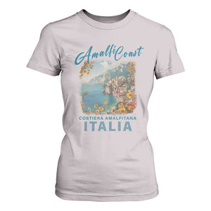 Italy Trip T Shirt For Women Amalfi Coast Beautiful Beach TS09 Ice Gray Print Your Wear