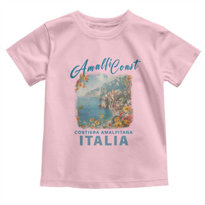 Italy Trip Toddler T Shirt Amalfi Coast Beautiful Beach TS09 Light Pink Print Your Wear