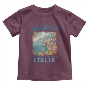 Italy Trip Toddler T Shirt Amalfi Coast Beautiful Beach TS09 Maroon Print Your Wear