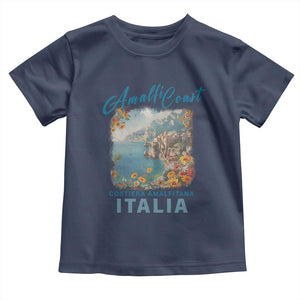 Italy Trip Toddler T Shirt Amalfi Coast Beautiful Beach TS09 Navy Print Your Wear