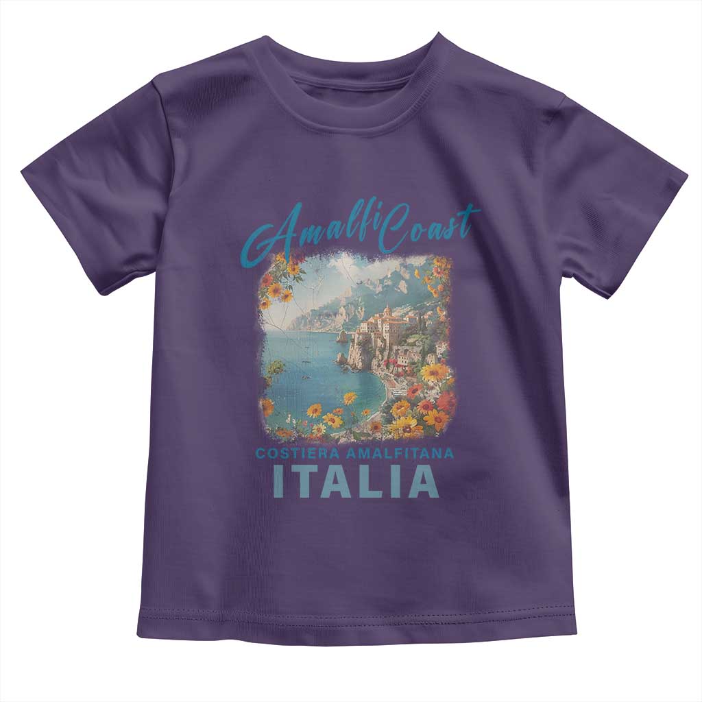 Italy Trip Toddler T Shirt Amalfi Coast Beautiful Beach TS09 Purple Print Your Wear