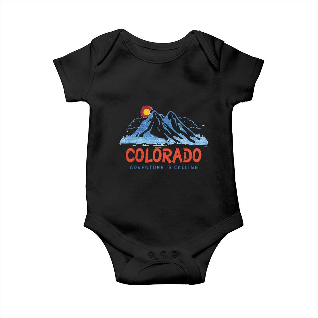 Colorado Baby Onesie Adventure Is Calling Nature Lover Outdoor Activities TS09 Black Print Your Wear