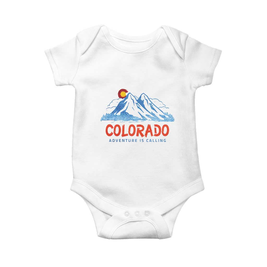 Colorado Baby Onesie Adventure Is Calling Nature Lover Outdoor Activities TS09 White Print Your Wear
