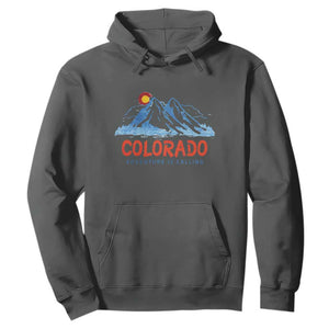 Colorado Hoodie Adventure Is Calling Nature Lover Outdoor Activities TS09 Dark Heather Print Your Wear