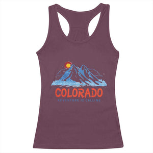 Colorado Racerback Tank Top Adventure Is Calling Nature Lover Outdoor Activities TS09 Maroon Print Your Wear