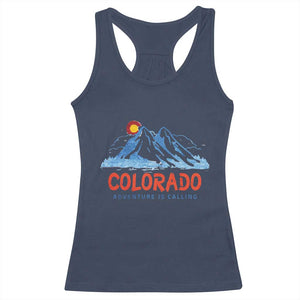 Colorado Racerback Tank Top Adventure Is Calling Nature Lover Outdoor Activities TS09 Navy Print Your Wear