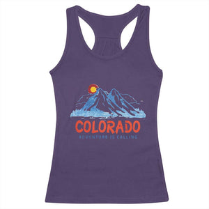 Colorado Racerback Tank Top Adventure Is Calling Nature Lover Outdoor Activities TS09 Purple Print Your Wear