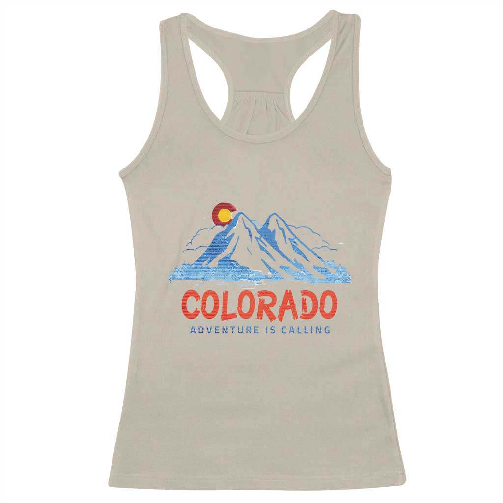 Colorado Racerback Tank Top Adventure Is Calling Nature Lover Outdoor Activities TS09 Sand Print Your Wear