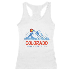 Colorado Racerback Tank Top Adventure Is Calling Nature Lover Outdoor Activities TS09 White Print Your Wear