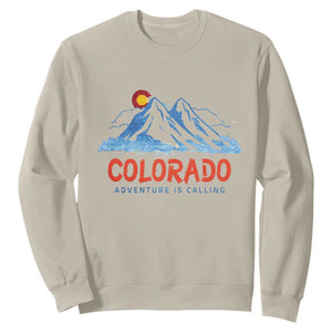 Colorado Sweatshirt Adventure Is Calling Nature Lover Outdoor Activities TS09 Sand Print Your Wear