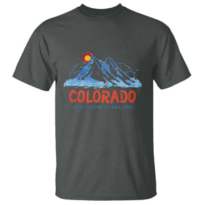 Colorado T Shirt Adventure Is Calling Nature Lover Outdoor Activities TS09 Dark Heather Print Your Wear