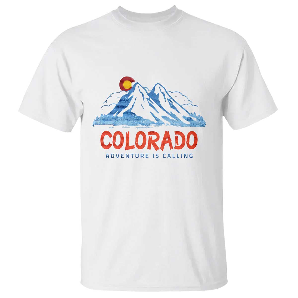 Colorado T Shirt Adventure Is Calling Nature Lover Outdoor Activities TS09 White Print Your Wear
