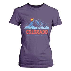 Colorado T Shirt For Women Adventure Is Calling Nature Lover Outdoor Activities TS09 Purple Print Your Wear