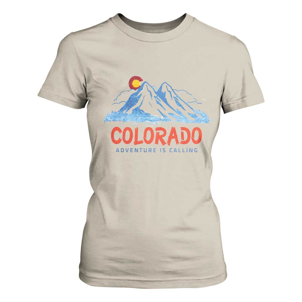 Colorado T Shirt For Women Adventure Is Calling Nature Lover Outdoor Activities TS09 Sand Print Your Wear