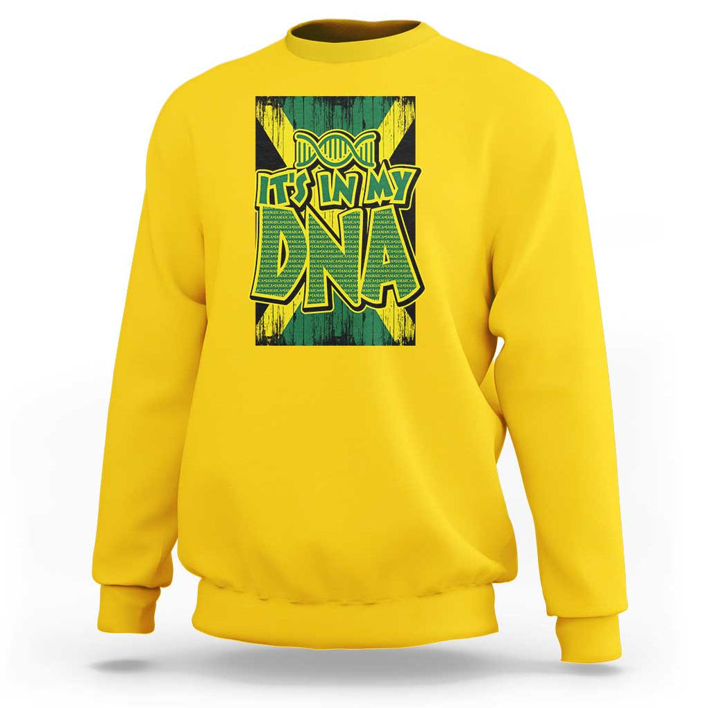 Jamaican Pride Sweatshirt Jamaica It's In My DNA TS09 Daisy Print Your Wear