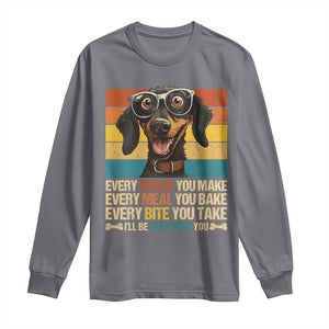 Funny Dog Lover Long Sleeve Shirt I'll Be Watching You TS09 Charcoal Print Your Wear