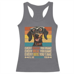 Funny Dog Lover Racerback Tank Top I'll Be Watching You TS09 Charcoal Print Your Wear