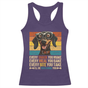 Funny Dog Lover Racerback Tank Top I'll Be Watching You TS09 Purple Print Your Wear
