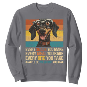 Funny Dog Lover Sweatshirt I'll Be Watching You TS09 Charcoal Print Your Wear