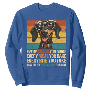 Funny Dog Lover Sweatshirt I'll Be Watching You TS09 Royal Blue Print Your Wear