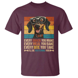 Funny Dog Lover T Shirt I'll Be Watching You TS09 Maroon Print Your Wear