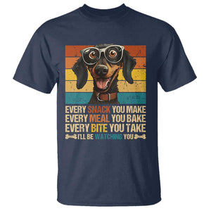 Funny Dog Lover T Shirt I'll Be Watching You TS09 Navy Print Your Wear