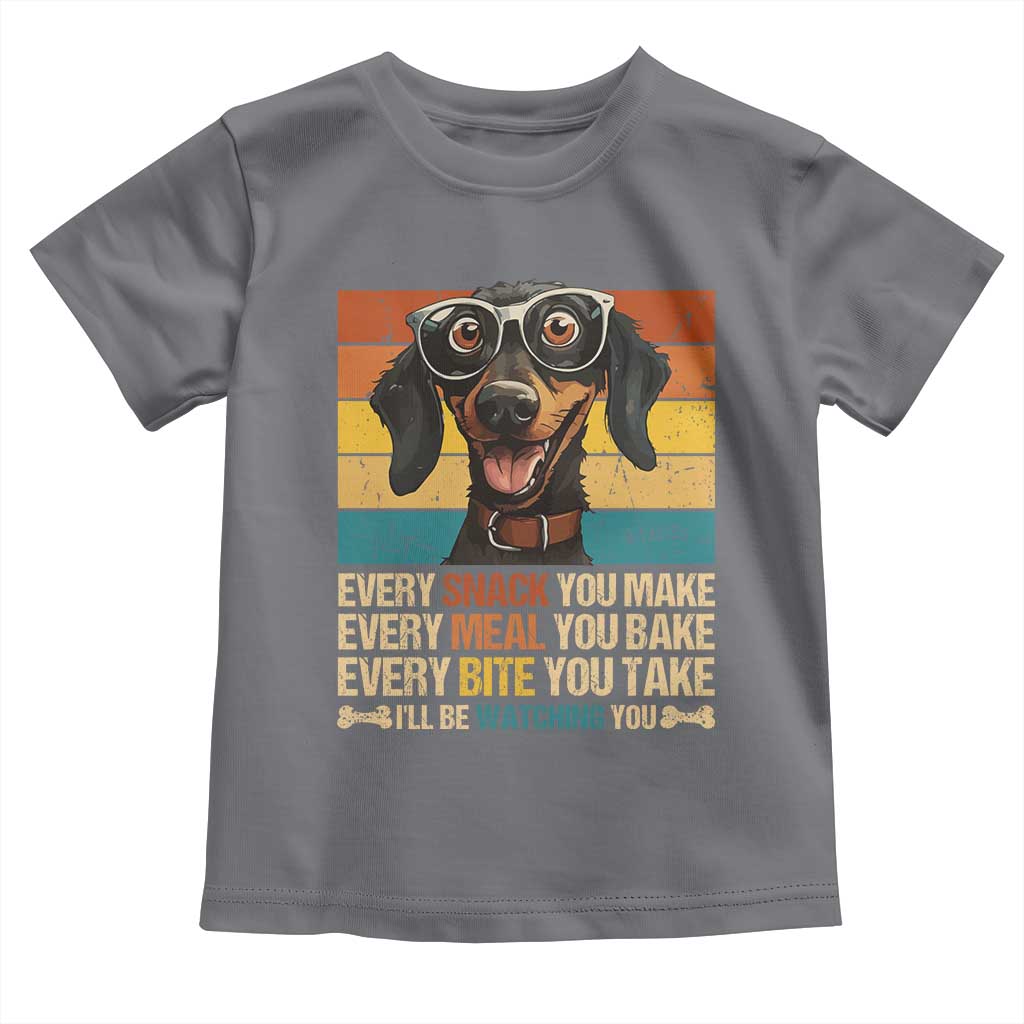 Funny Dog Lover Toddler T Shirt I'll Be Watching You TS09 Charcoal Print Your Wear