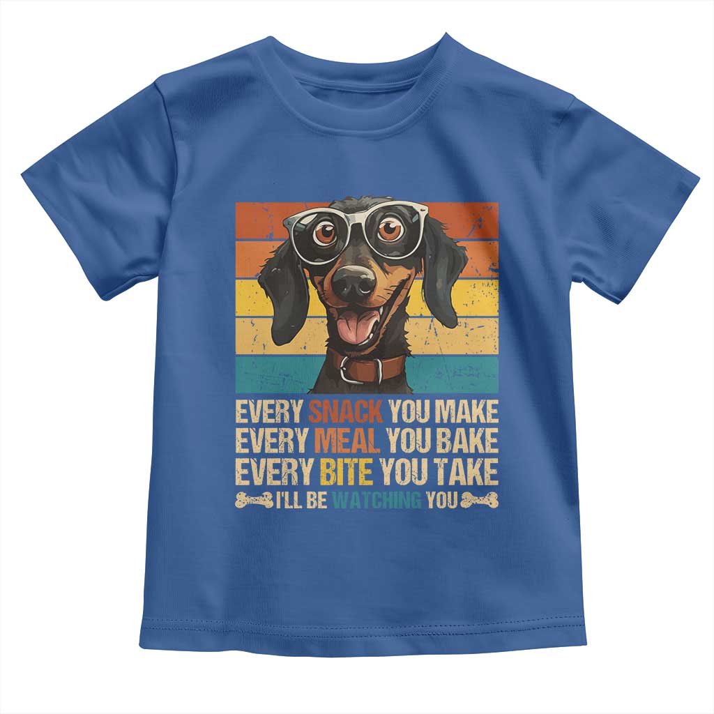 Funny Dog Lover Toddler T Shirt I'll Be Watching You TS09 Royal Blue Print Your Wear