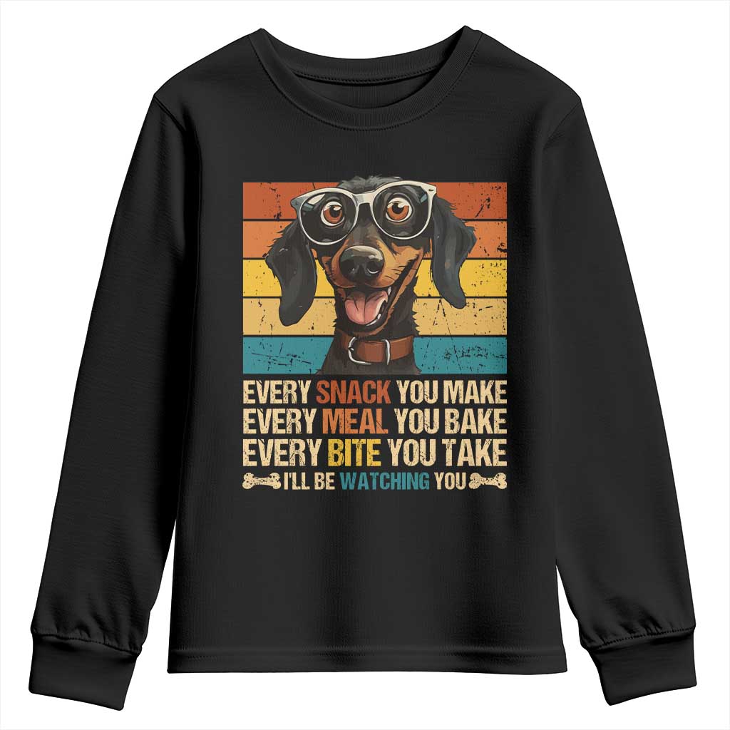 Funny Dog Lover Youth Sweatshirt I'll Be Watching You TS09 Black Print Your Wear